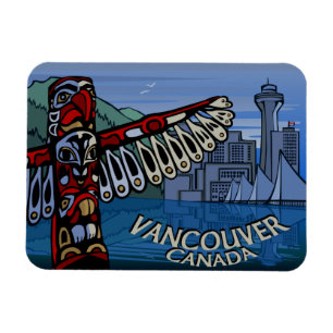 Vancouver Souvenir Magnet Totem Pole Landmark Gift Magneet