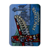 Vancouver Souvenir Magnet Totem Pole Landmark Gift Magneet (Verticaal)