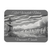Vancouver Souvenir Magnet Vancouver Landmark Gift Magneet (Horizontaal)