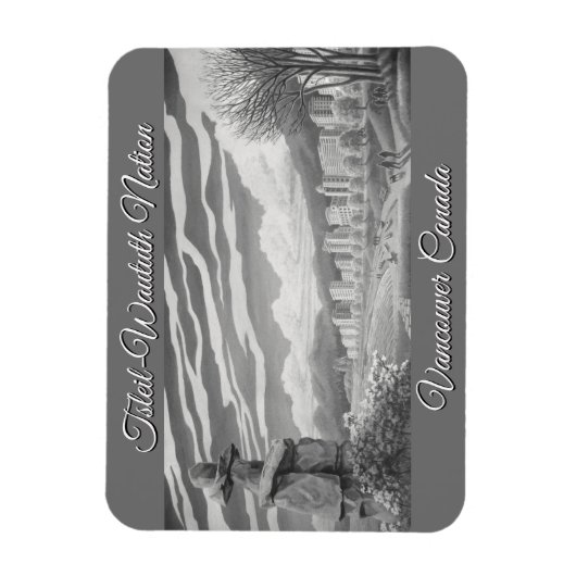 Vancouver Souvenir Magnet Vancouver Landmark Gift Magneet (Verticaal)