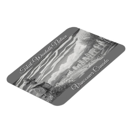 Vancouver Souvenir Magnet Vancouver Landmark Gift Magneet (Linkerzijde)