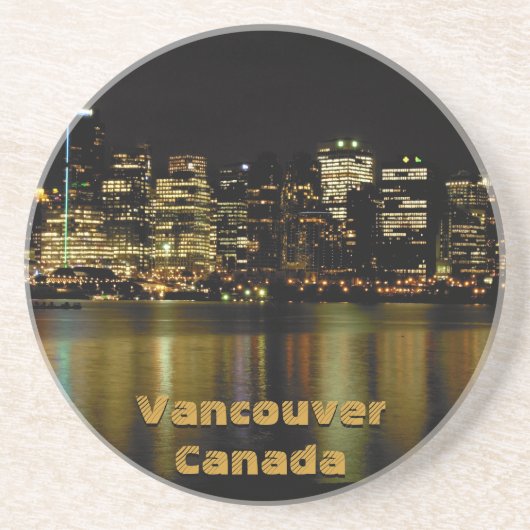 Vancouver Souvenir Onderzetters Vancouver Cityscap (Voorkant)