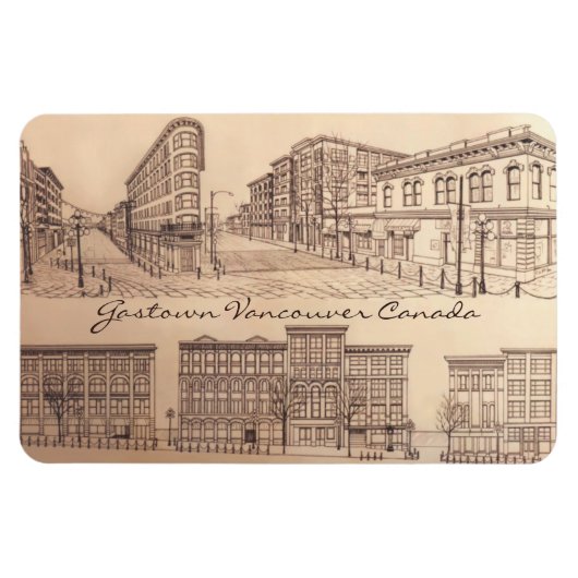 Vancouver Souvenir Personalized Magnet Gastown Magneet (Horizontaal)