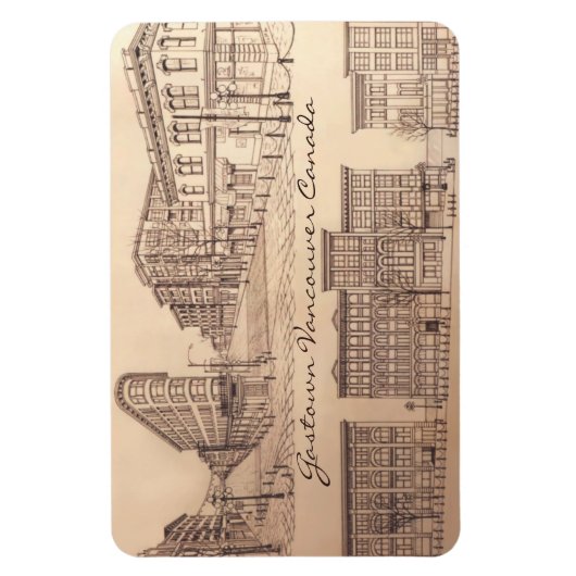 Vancouver Souvenir Personalized Magnet Gastown Magneet (Verticaal)