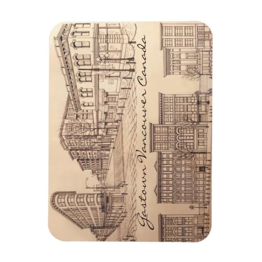 Vancouver Souvenir Personalized Magnet Gastown Magneet (Verticaal)