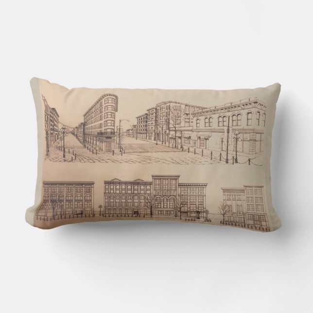 Vancouver Souvenir Pillow Vancouver Gastown Gifts Kussen (Voorkant)