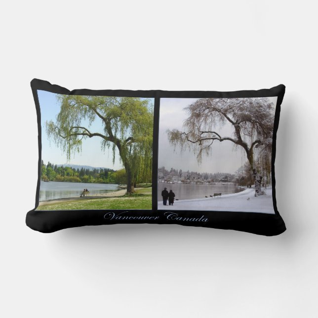 Vancouver Souvenir Pillow Vancouver Landmark Gifts Kussen (Voorkant)