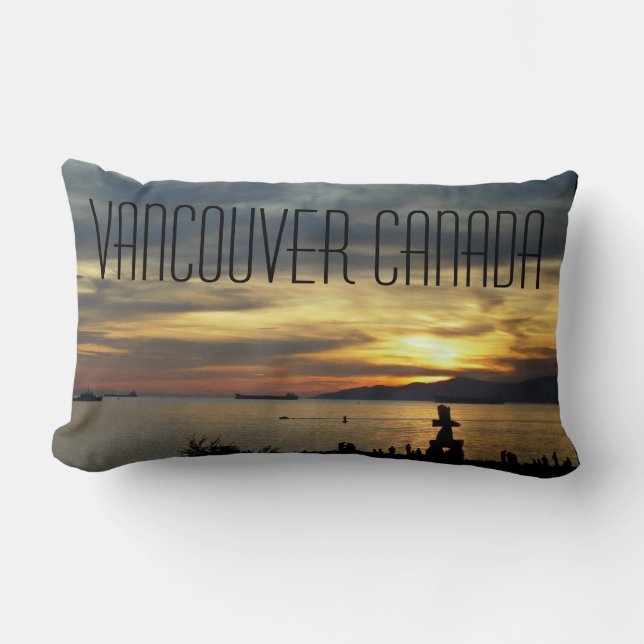 Vancouver Souvenir Pillow Vancouver Seascape Gifts Kussen (Voorkant)