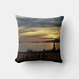 Vancouver Souvenir Pillow Vancouver Seascape Gifts Kussen