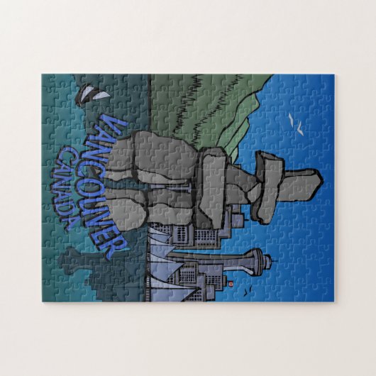Vancouver Souvenir Puzzle Unique Vancouver Gifts Legpuzzel (Horizontaal)