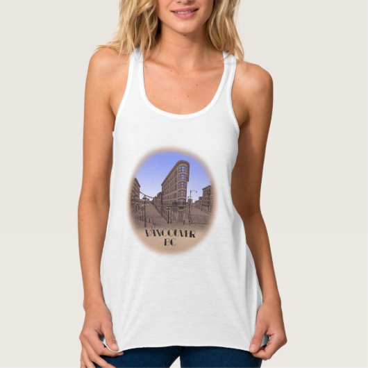Vancouver Souvenir Shirt Tanktop Gastown vrouwen (Voorkant)