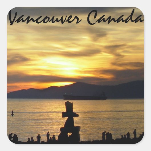 Vancouver Souvenir Stickers Landmark Souvenir Art (Voorkant)