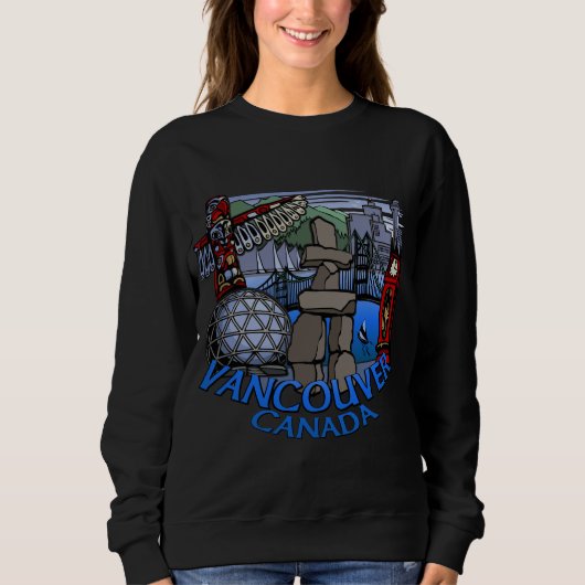 Vancouver Souvenir Sweatshirt Vancouver Art Shirte (Voorkant)