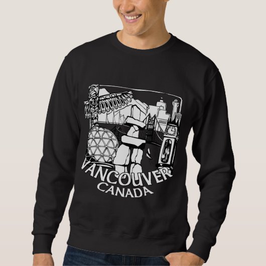 Vancouver Souvenir Sweatshirt Vancouver Art Shirte (Voorkant)
