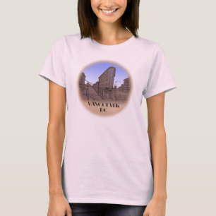 Vancouver Souvenir T-shirt Gastown Art Womens T - 
