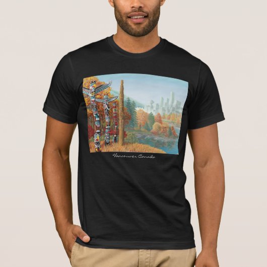 Vancouver Souvenir T-shirt Vancouver Art Shirten (Voorkant)