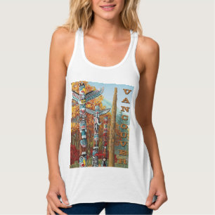 Vancouver Souvenir Tanktop Women's Totem Pole Top