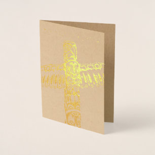 Vancouver Souvenir Wenskaarten Custom Silver Folie Kaarten