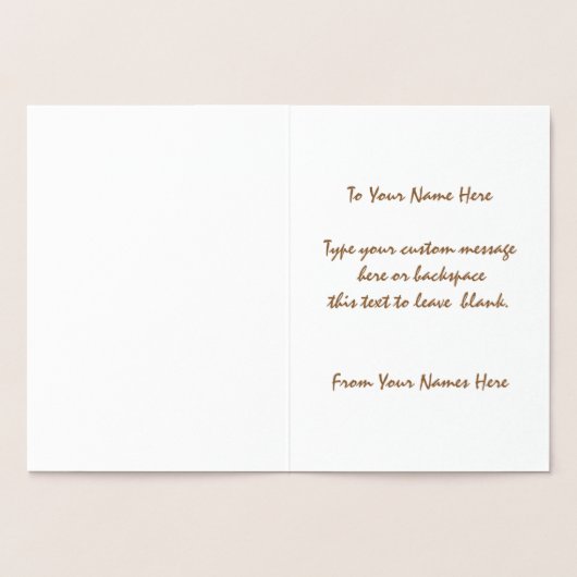 Vancouver Souvenir Wenskaarten Custom Silver Folie Kaarten (Binnen)