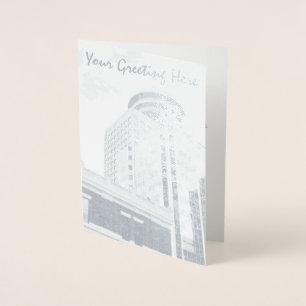 Vancouver Souvenir Wenskaarten Custom Silver Folie Kaarten