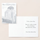 Vancouver Souvenir Wenskaarten Custom Silver Folie Kaarten (Display)