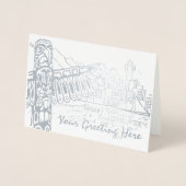 Vancouver Souvenir Wenskaarten Op Maat Gemaakt Zil Folie Kaarten (Voorkant)