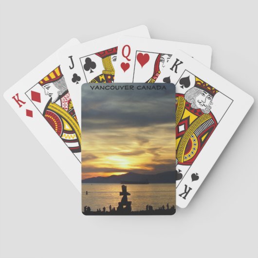 Vancouver-speelkaarten voor Vancouver - Zonnesetka Pokerkaarten (Achterkant)
