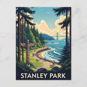  Vancouver Stanley Park Canada Reizen Briefkaart