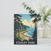  Vancouver Stanley Park Canada Reizen Briefkaart (Staand voorkant)