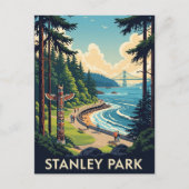  Vancouver Stanley Park Canada Reizen Briefkaart (Voorkant)