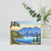 Vancouver Stanley Park Canada Reizen Briefkaart (Staand voorkant)