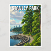 Vancouver Stanley Park Canada Reizen Briefkaart (Voorkant)