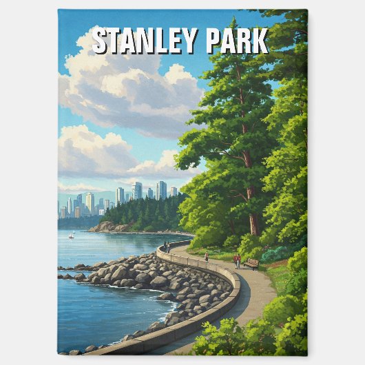 Vancouver Stanley Park Canada Reizen Magneet (Voorkant)