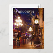Vancouver Steamclock Souvenir Briefkaart (Voorkant / Achterkant)