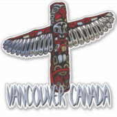 Vancouver-Sticker - Aangepaste Vancouver-totem-Dec Sticker (Voorkant)