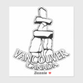 Vancouver Sticker Tribal Vancouver Landmark Decals (Vel)