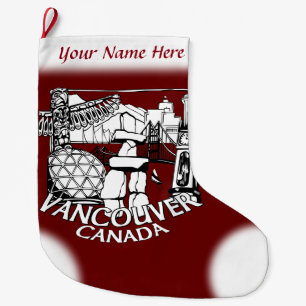 Vancouver Stocking Vancouver-kerststop Grote Kerstsok