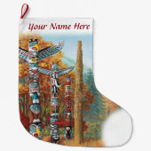 Vancouver Stocking Vancouver-kerststop Grote Kerstsok (Voorkant)