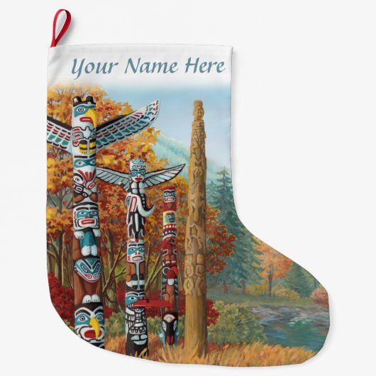 Vancouver Stocking Vancouver-kerststop Grote Kerstsok (Voorkant)