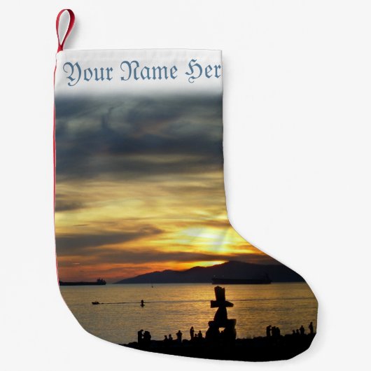 Vancouver Stocking Vancouver-kerststop Kleine Kerstsok (Voorkant)