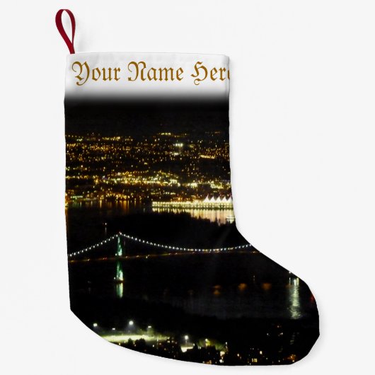 Vancouver Stocking Vancouver-kerststop Kleine Kerstsok (Voorkant)