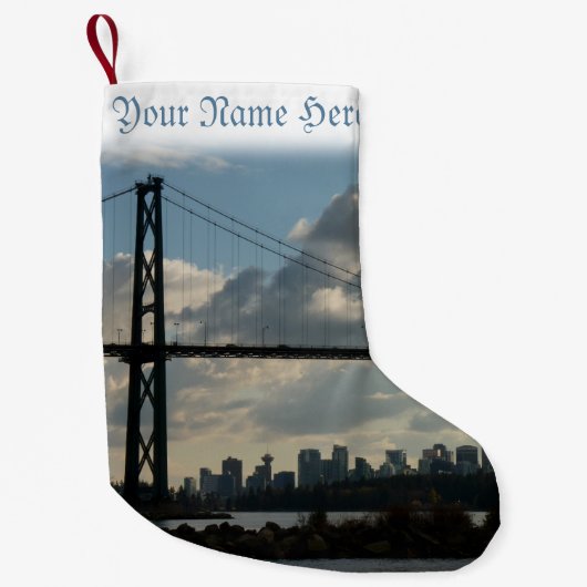 Vancouver Stocking Vancouver-kerststop Kleine Kerstsok (Voorkant)