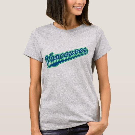  Vancouver T-shirt – Retro City Style (Voorkant)