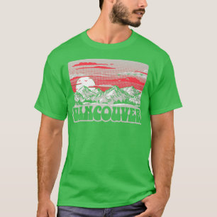 Vancouver tachtig gebergte Retro Graphic T-shirt