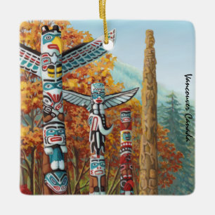 Vancouver Totem Ornament Native Art Souvenirs