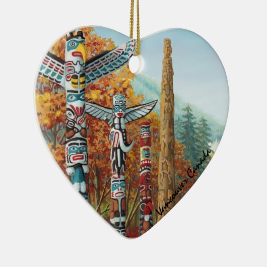 Vancouver Totem Pole Ornament Native Art Souvenirs (Rechts)