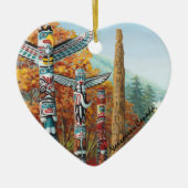 Vancouver Totem Pole Ornament Native Art Souvenirs (Voorkant)
