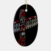 Vancouver Totem Pole Souvenir Native Art Ornament (Rechts)