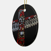 Vancouver Totem Pole Souvenir Native Art Ornament (Links)