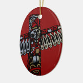 Vancouver Totem Pole Souvenir Native Art Ornament (Links)